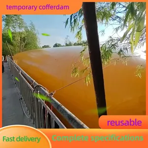 Portable Soft Water Dam Foldable Temporary Water Retaining Barrier For River Channel Interception thumbnail-3