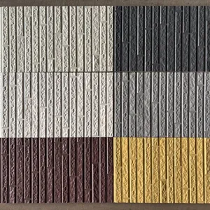 PU Insulated Metal Wall Panel Lightweight Fireproof Sound Insulation Decorative Embossed Siding for Building Facade thumbnail-3