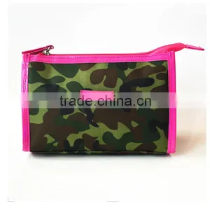 Custom Fashionable Camo Cosmetic Bags Makeup Organizer Outdoor Travel Bags for Women thumbnail-1