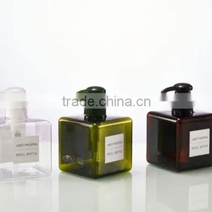 250 ml Square PETG Plastic Bottles, Simple Travel/household Replacement Outfit thumbnail-1