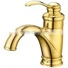 Wash Basin Mixer Tap Gold-plated Bathroom Faucet Golden Bathroom Faucet thumbnail-2