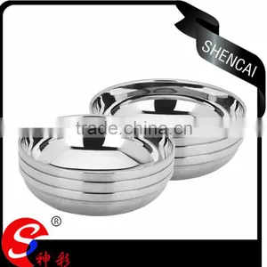 2016 Good Non-magnetic Food Stainless Steel Kitchen Bowls Set thumbnail-1