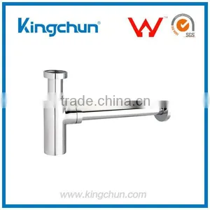 Watermark Free Samples Bathroom Shower Chrome Plated Tube Bottle Trap Sink Drain(J220) thumbnail-1