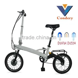 Newest 16 Inches Electric Folding Bicycle With Lithium Battery thumbnail-2