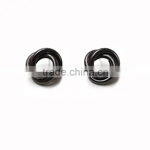 2016 Black Rose Daily Wear Stud Earrings Fashion Teen Vogue Cool Jewelry thumbnail-5