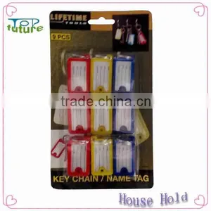Plastic Little Luggage Tags 9pcs thumbnail-1