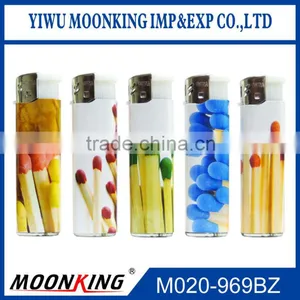 Wholesale Cheap Plastic Material Wrap Paper Electronic Cigar Lighter thumbnail-1