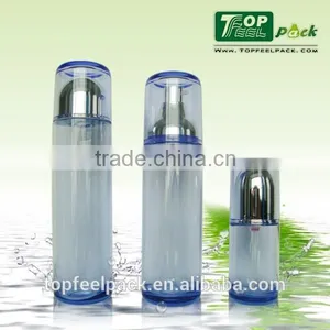 Classic Round Acrylic Lotion Bottle China Supplier White Plastic Bottle and Make up thumbnail-1