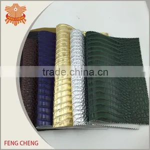 Clear Emboss Leather Fabric for Shoes,bags,furniture,sports Goods thumbnail-2