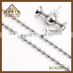 High Quality Fashion Iron Necklace 3.2mm Ball Chain thumbnail-2