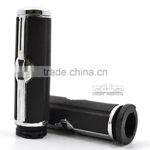 BJ-HB-053 Aftermarket Aluminum 1" Motorcycle Handlebar Handle Grips for Harley Davidson thumbnail-2
