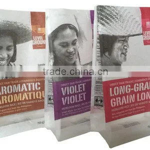 Block Bottom Rice Paper Pouch Bags For Rice Packing thumbnail-1