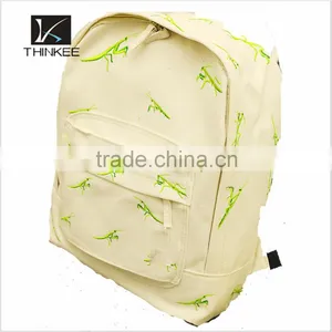 Colorful Backpack Canvas Clear Backpack School Backpack thumbnail-3