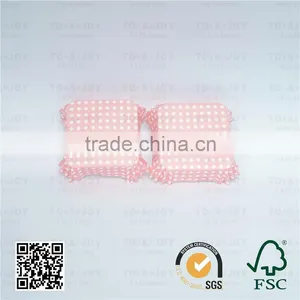 Wholesale Pink Paper Square Cups Polka Dot Cupcake thumbnail-5