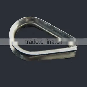 High Polished 304 Stainless Steel Marine Boat Cable Wire Rope Loop Thimble New Products on China Market for Paracord Bracelet thumbnail-5