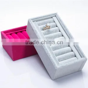 Custom Jewelry Holder Velvet Ring Display Tray thumbnail-1