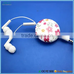 Retractable Custom Color Earphone and Super Sound Retractable Earphones thumbnail-3