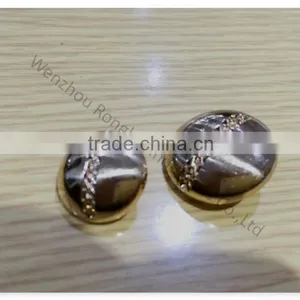 High End Upscale Women's Coat Metal Hollow Button thumbnail-4