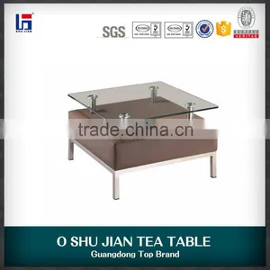 Fashion Leather Coffee Table Design SJ153S thumbnail-1