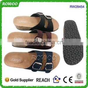 2015 New Design Durable Good Quality Outdoor Cork Slippers Wholesale thumbnail-4