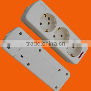 European Style 3 Way Power Extension Socket With Earth (E9003E) thumbnail-1