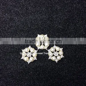 Six Pearl Rhinestone Embellishment,flower Center Brooches thumbnail-3