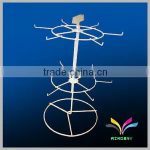China Manufacturer Sturdy Flooring Detachable Wire Retail Rotating Display Rack thumbnail-5