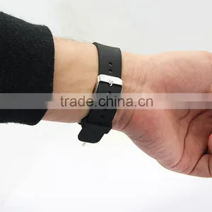 Black Smart Watch Bracelet Silicon Watch Band /Silicon Strap Wristband For SAMSUNG GEAR S R750 thumbnail-5