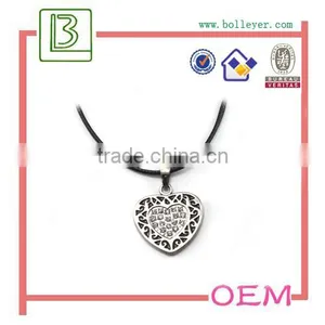 Gold Tone Ring Pendant Men Necklace With Ball Chain thumbnail-4