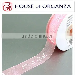 High Quality Packing Polyester Organza Ribbon Roll thumbnail-1