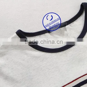 Custom Fashion Design Cotton Yarn Dyed Mens t- Shirt Wholesale China thumbnail-3