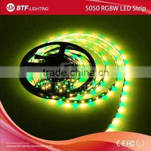 5050 RGBW 5m 60leds/m Led Strip Rgbw RGB+Warm White Strip Non-waterproof IP30 Black PCB DC12V SMD 5050 Mixed Color thumbnail-3