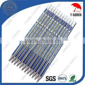 HB Lead Stripe Hexagonal Pencil With Eraser thumbnail-1