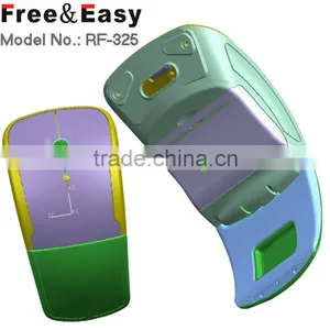 RF-325 Ergonomic Type 2.4g Usb Wireless Optical Folding Arc Mouse thumbnail-1