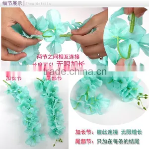 30 cm Single Artificial Flowers for Wedding Decorations Artificial Wisteria thumbnail-5