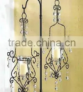 Wedding Table Top Candelabra With Glass Votive thumbnail-1