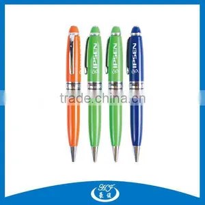 Mini Twist Metal Ball Point Pen Green and Red Metal Laser Pen thumbnail-1