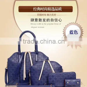 2015 New European and American Fashion Lady Handbag 4pcs in One Set Shoulder Bag Messenger Bag Woman Bags Handbag thumbnail-5
