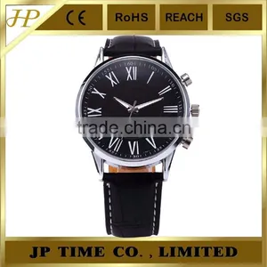 Luxury Black Roma Face Black Leather Water Men's Dress Watch Roma thumbnail-4