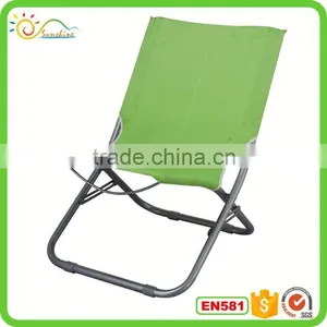 Folding Sun Chair With Pillow Polyester Fabric thumbnail-1