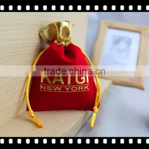 Pink Velvet Pouch for Jewelry Packing Size Optional thumbnail-5