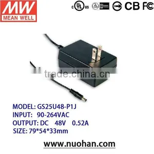 Meanwell 20~25W Wall-mounted Type 48v Switching Power Supply Ac-dc Switch Power Supply thumbnail-1