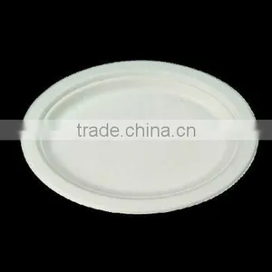 10.2" Oval Paper Pulp/bagasse Plate thumbnail-1