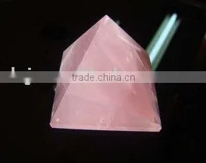 Natural Rock Rose Crystal Pyramid thumbnail-1