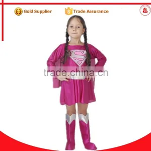 Sexy Latex Supergirl Corset Costume Cosplay Superman Costume for Girls thumbnail-1
