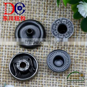 Gunmetal Press Hidden Snap Button for Jeans Wear and Casual Clothing thumbnail-4