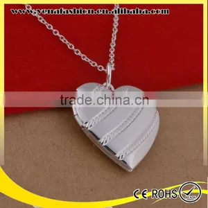 Plated Silver Copper Heart Necklaces With Pendant Doll thumbnail-2