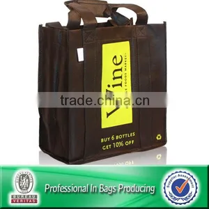 Lead Free Non Woven Custom Bulk Reusable Wine Tote Bags thumbnail-1