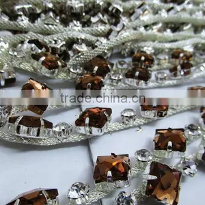 Color Rhinestone Cup Chain Trimming for Wedding Decoration thumbnail-1