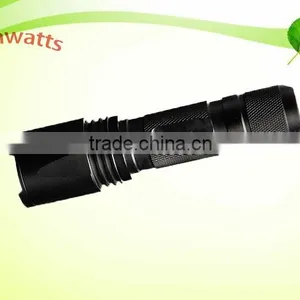 Waterproof 600 Lumen LED Light Source Zoomable Flashlight thumbnail-1